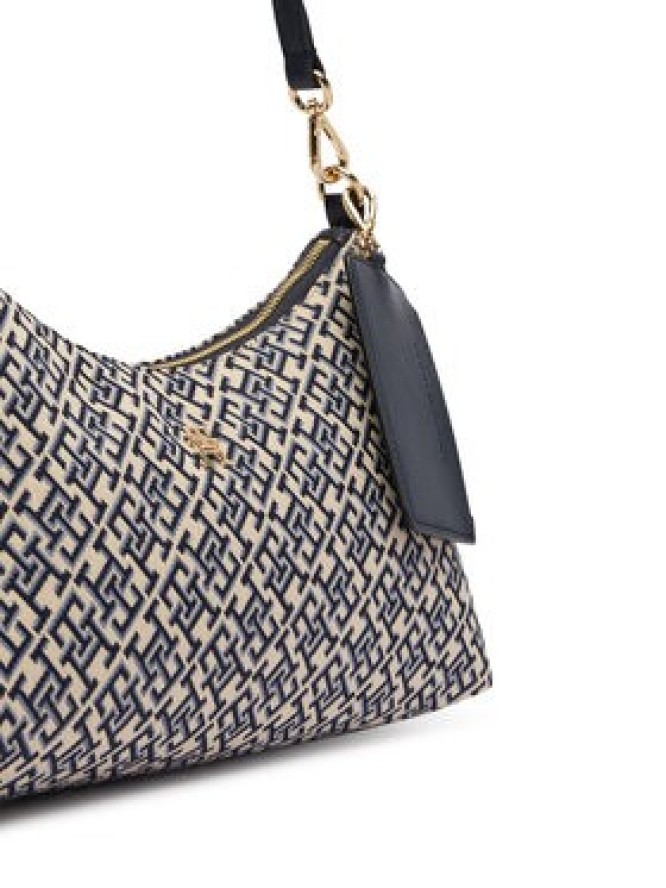 Tommy Hilfiger Torebka Th Icon Shoulder Bag Jacquard AW0AW18907 Granatowy