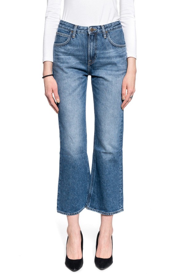 DAMSKIE SPODNIE JEANSOWE LEE CROPPED BOOT L30NRDQF 112106537