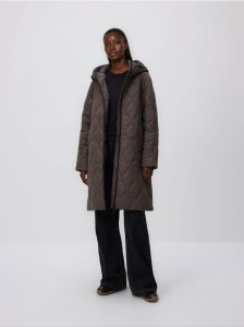 Pikowana kurtka - szary