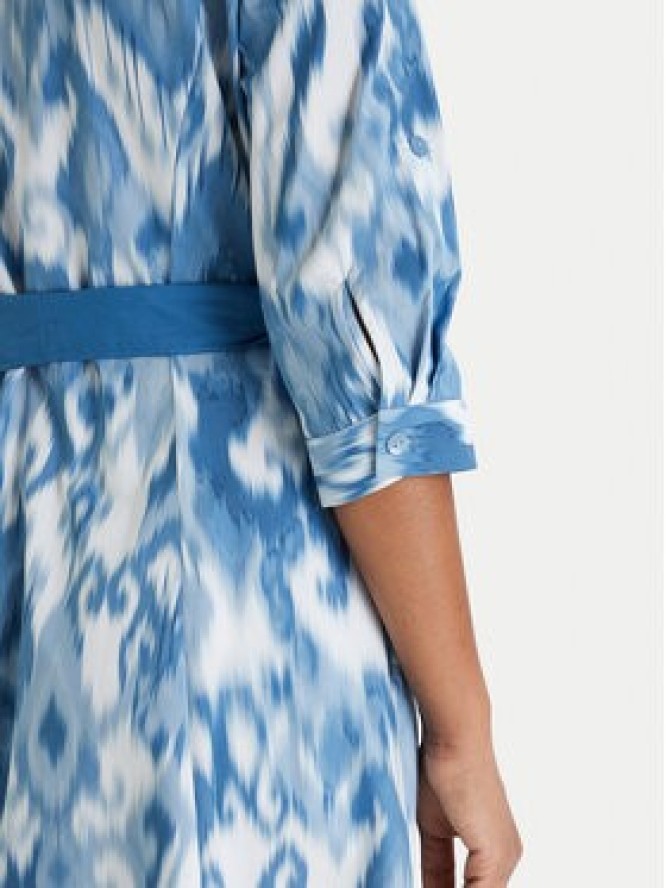 Luisa Spagnoli Sukienka koszulowa Palato 542965 Niebieski Regular Fit