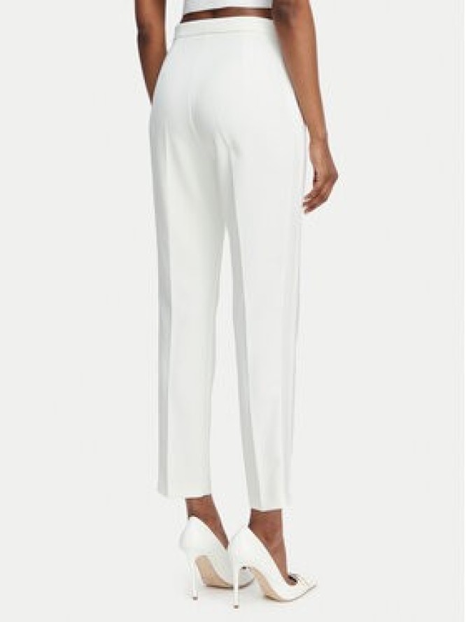Elisabetta Franchi Spodnie materiałowe PA-185-62E2-V270 Kremowy Slim Fit