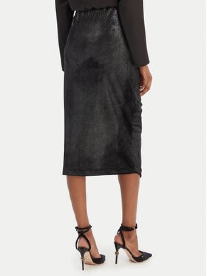 Rinascimento Spódnica midi CFC0126525003 Czarny Slim Fit