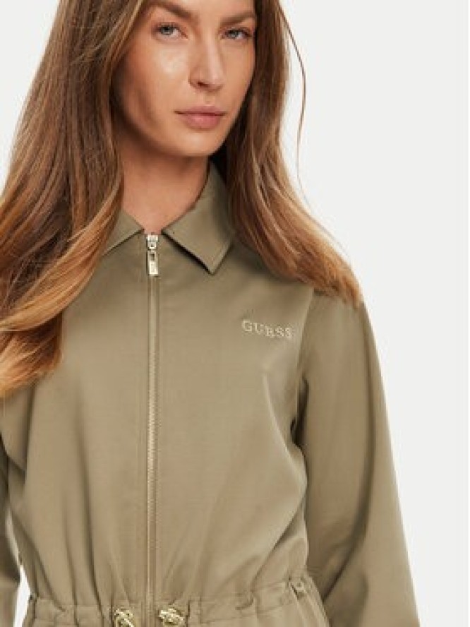 Guess Sukienka codzienna V5YK04 KCX42 Zielony Regular Fit