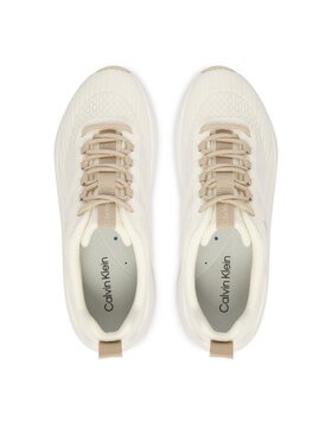 Calvin Klein Sneakersy Chunky Run Ckstripe Lup Sp Kn HW0HW03006 Biały