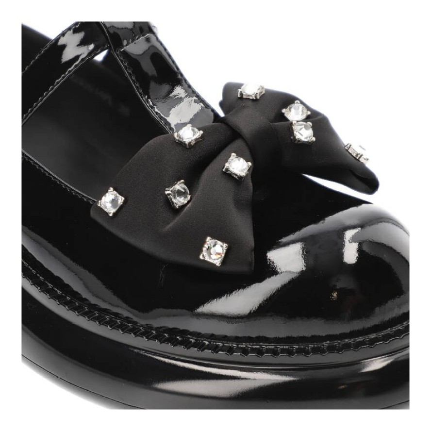 Czarne Półbuty Tuffoni Stylowe Obuwie Damskie