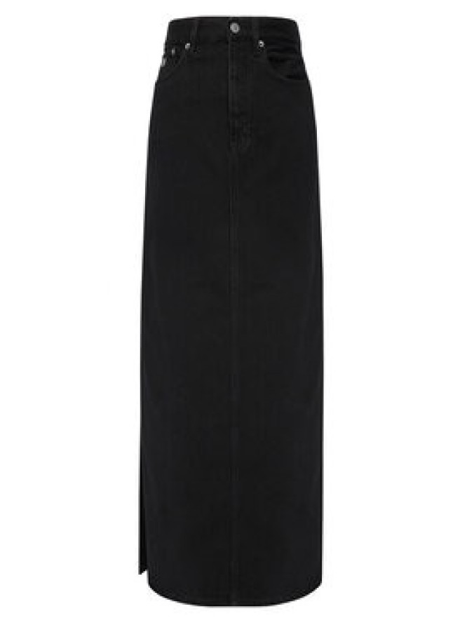 Tommy Jeans Spódnica jeansowa DW0DW22119 Czarny Regular Fit