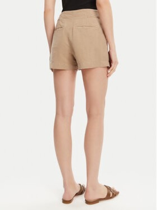 Guess Szorty materiałowe W5GD1J WG8N0 Beżowy Relaxed Fit