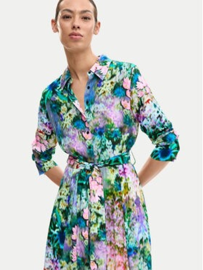 Desigual Sukienka koszulowa Mili 26SWVW13 Kolorowy Regular Fit