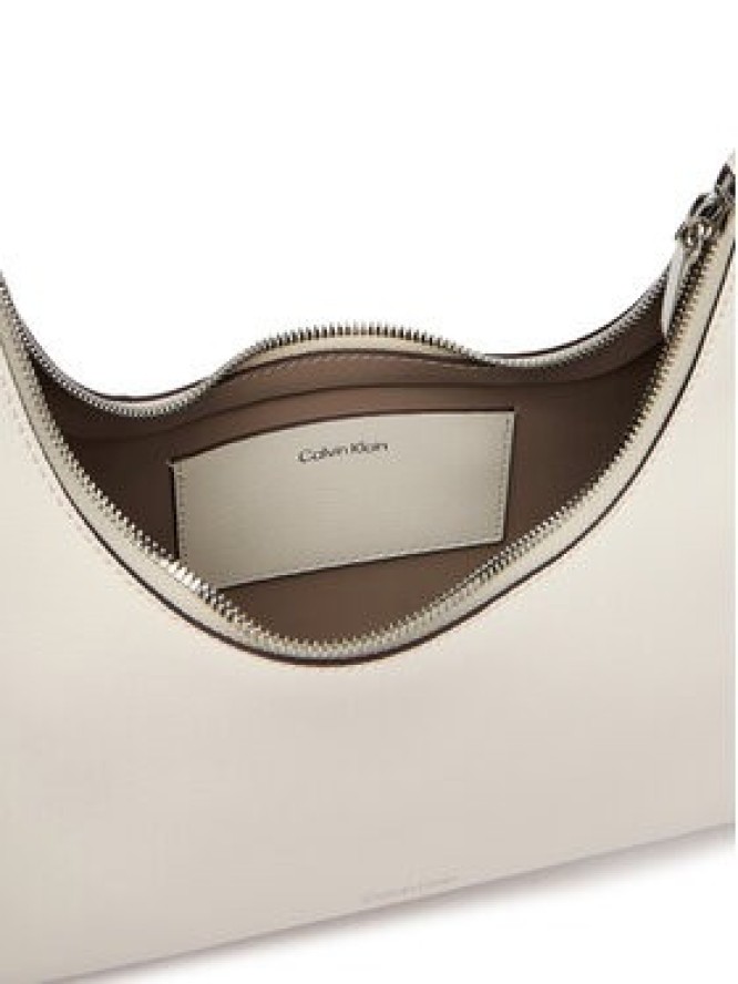 Calvin Klein Torebka Foil Logo Conv Shou?Lder Bag LV04F3272G Biały