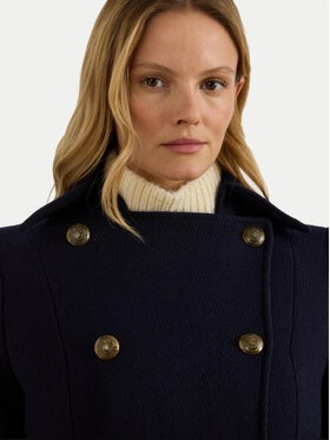 LAUREN RALPH LAUREN Płaszcz wełniany 297P04150002 Granatowy Regular Fit