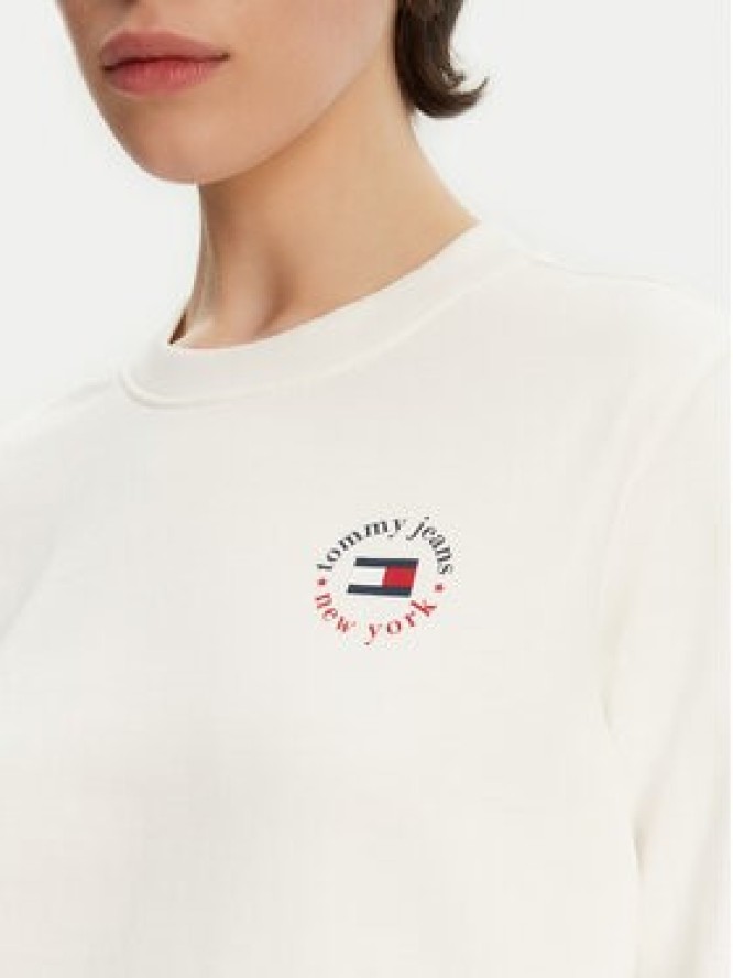 Tommy Jeans Bluza Essential DW0DW20639 Biały Regular Fit