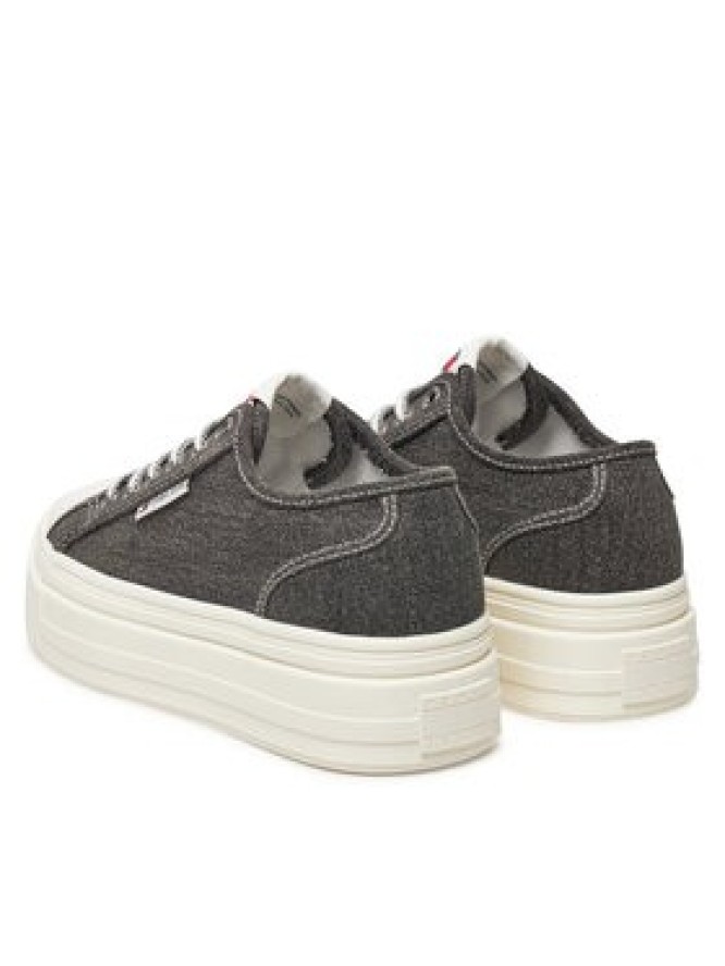 Tommy Jeans Sneakersy Tjw Foxing Flatform Lc EN0EN02736 Czarny