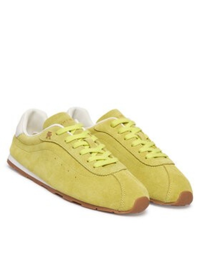 Tommy Hilfiger Sneakersy Th Bella Low Runner Suede FW0FW09189 Zielony