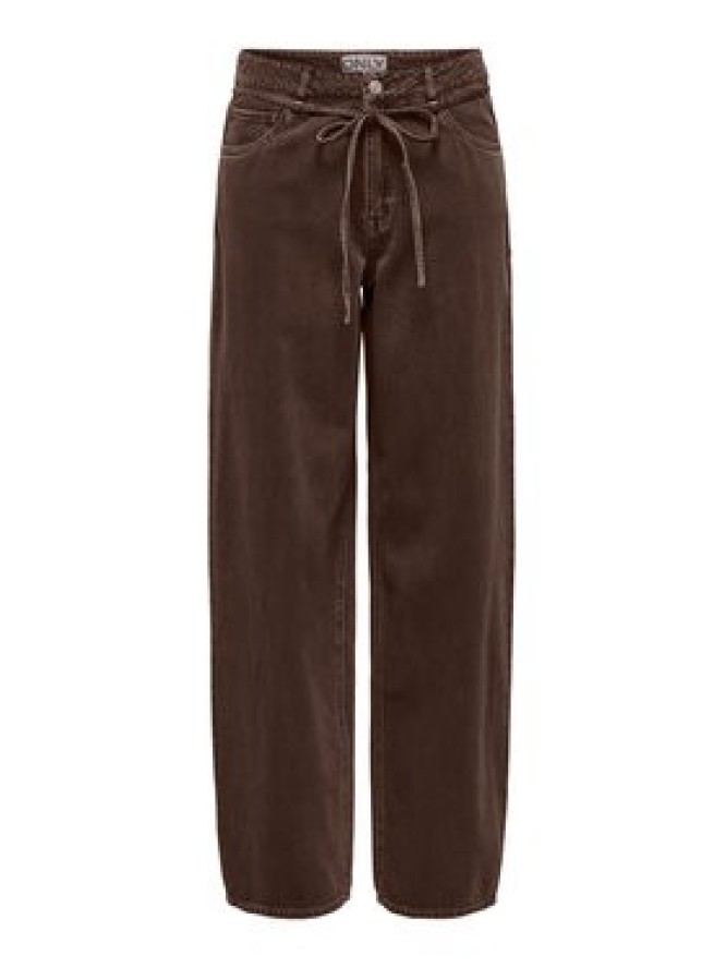 ONLY Jeansy Gianna 15372521 Brązowy Straight Leg
