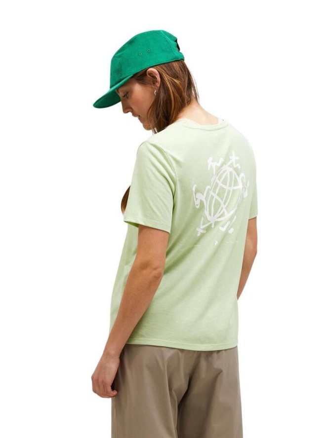 Koszulka Peak Performance damska Explore Graphic Tee zielona - M