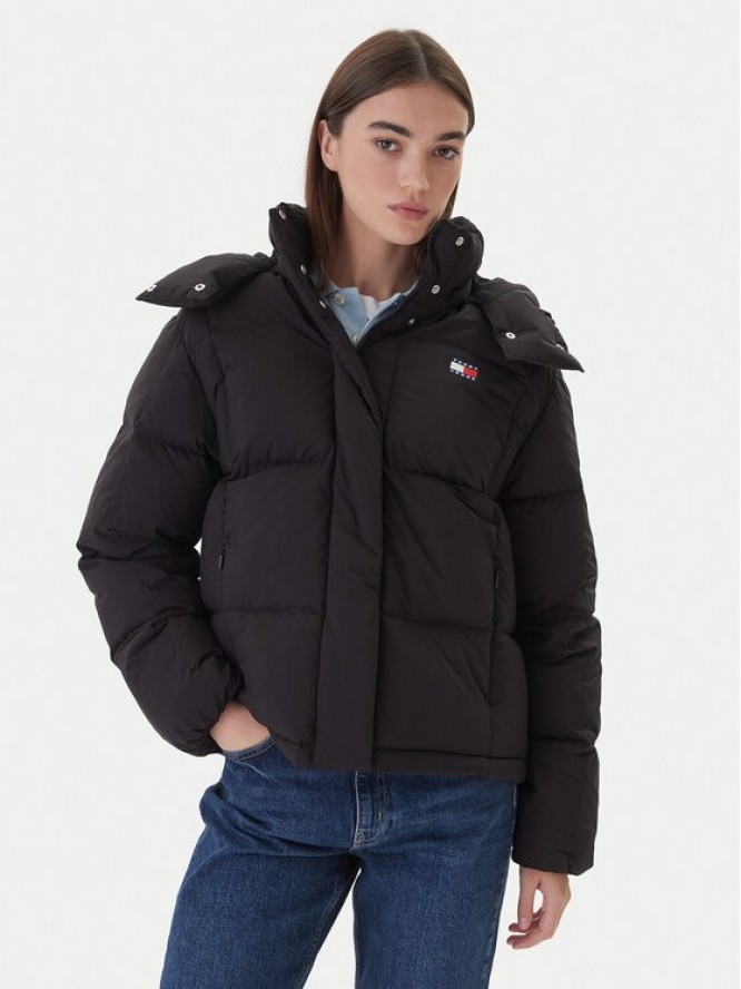 Tommy Jeans Kurtka puchowa DW0DW21623 Czarny Regular Fit