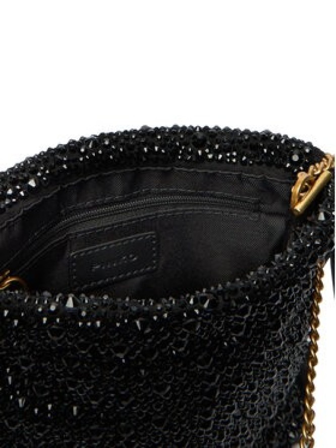 PINKO Torebka Slouchy Coulisse Baby AI 25-26 PCPL 105409 A2WF Czarny