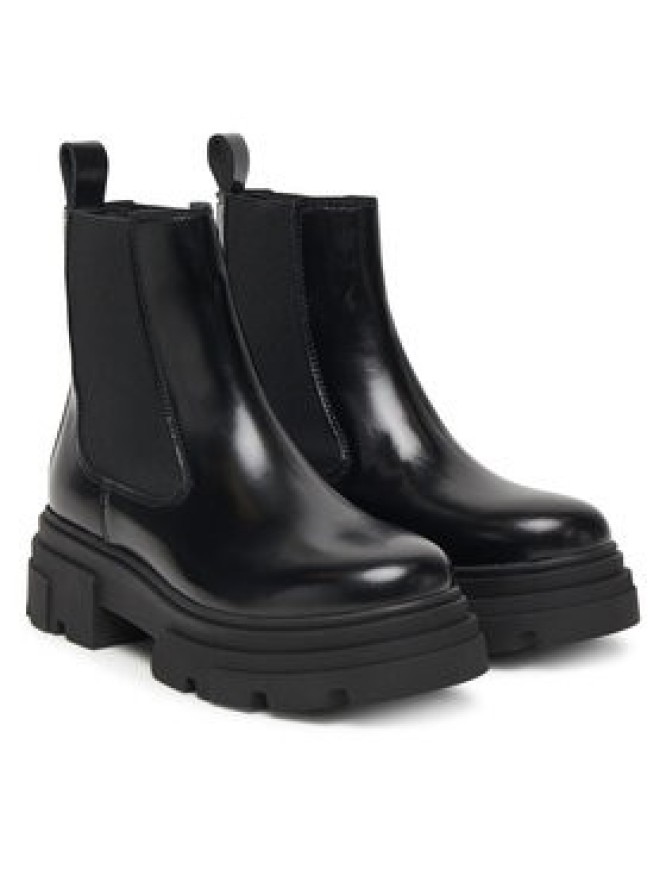 Tommy Hilfiger Sztyblety Shiny FW0FW09042 Czarny