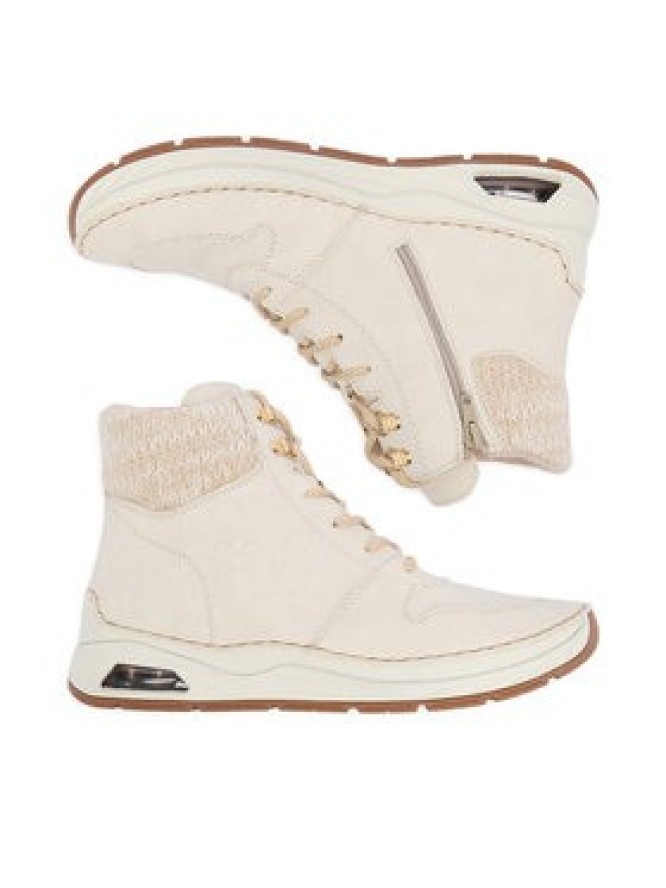 Rieker Trzewiki 44555-60 Écru