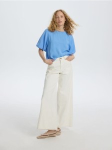 Bluzka z modalu - niebieski