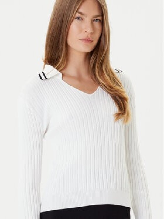 PINKO Sweter Linosa 105418 A2PS Biały Regular Fit