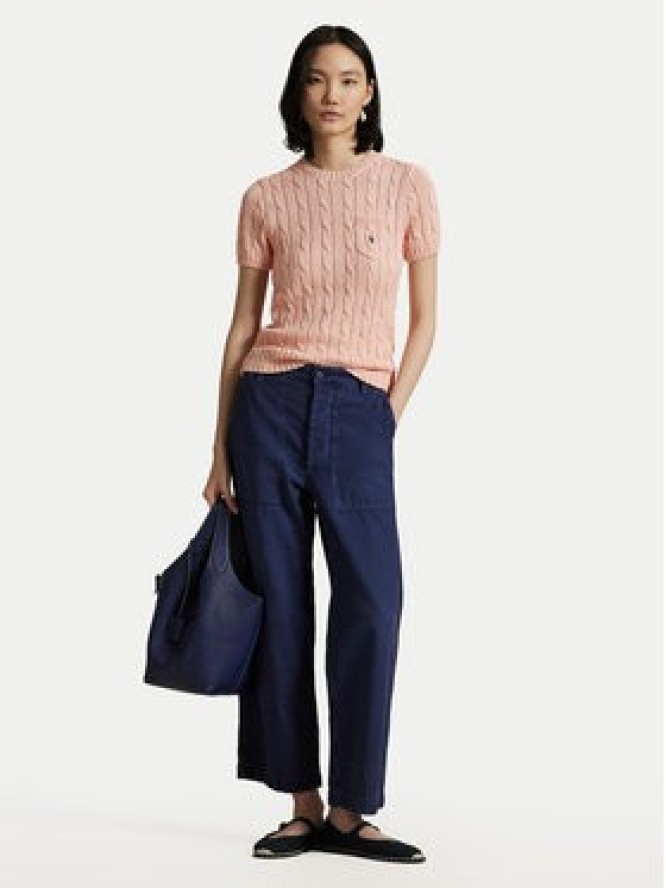 Polo Ralph Lauren Sweter 211895379017 Pomarańczowy Slim Fit