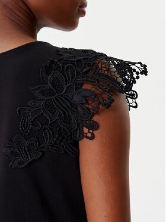 Morgan Bluzka 252-DFLOWER Czarny Regular Fit