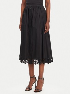 TWINSET Spódnica trapezowa 251TT2095 Czarny Regular Fit
