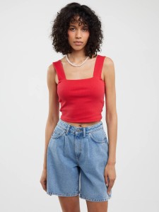 Top damski w prążek czerwony Serecona 603