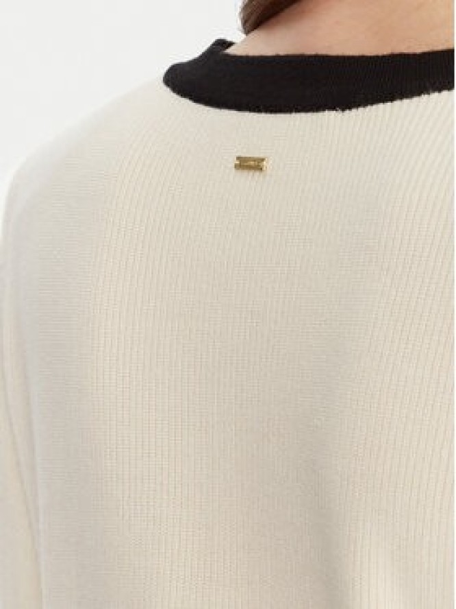 Gaudi Sukienka dzianinowa 521FD13009 Écru Regular Fit