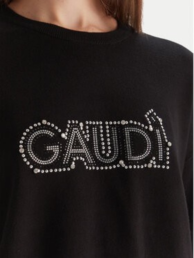 Gaudi Sweter 521BD53023 Czarny Regular Fit