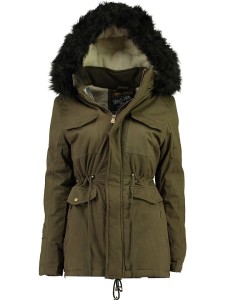 Geographical Norway Parka "Celeste" w kolorze oliwkowym rozmiar: L
