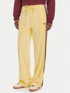 adidas Spodnie dresowe Terry Towel Firebird KQ6662 Żółty Loose Fit