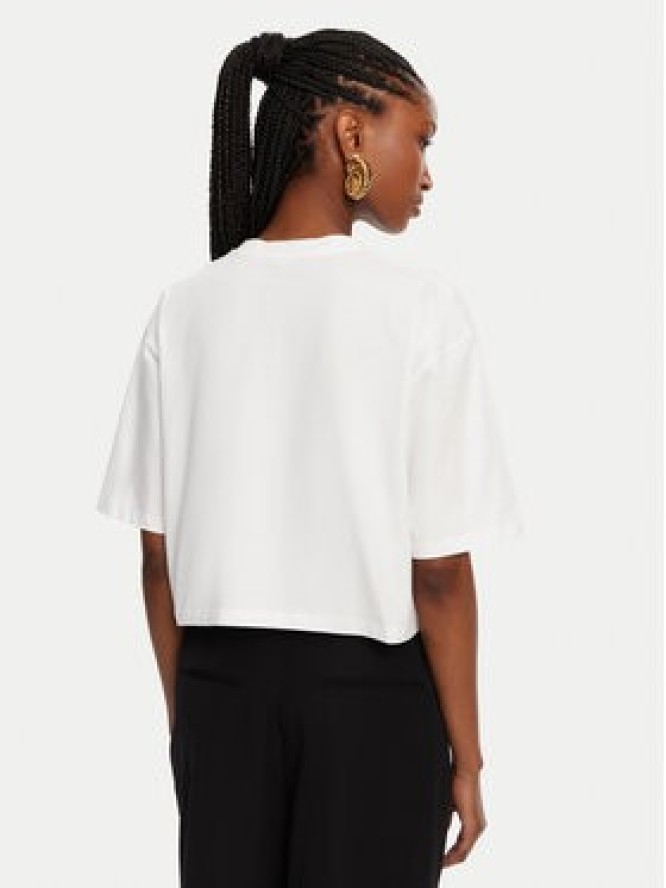 Balmain T-Shirt BF1EE020BB02 Biały Relaxed Fit