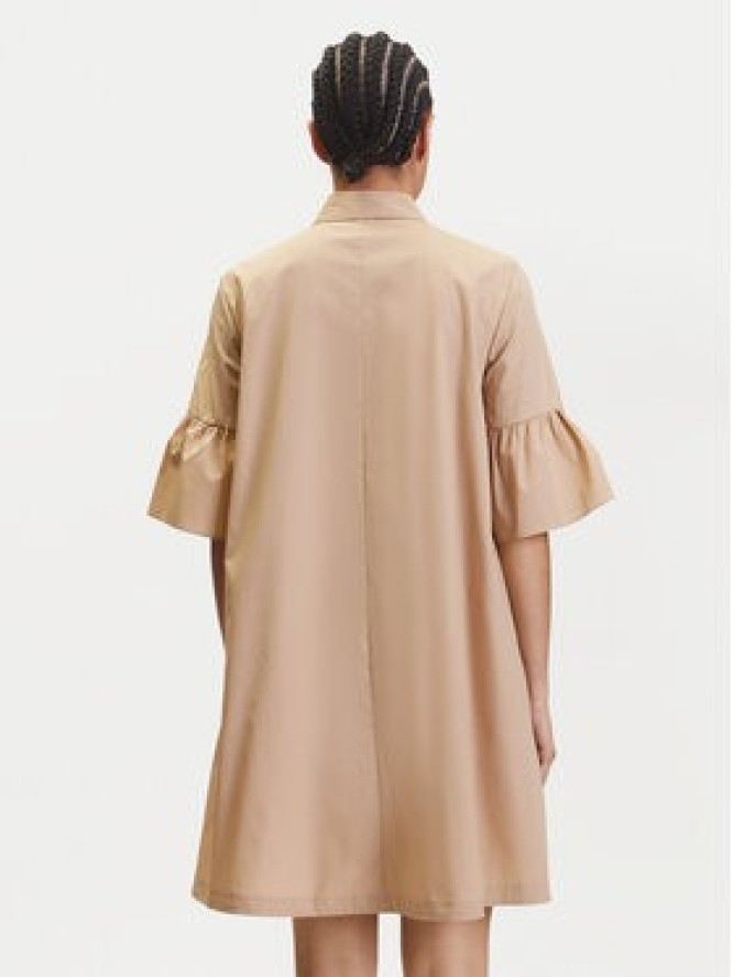 Marella Sukienka koszulowa Medicea 2515221192 Écru Relaxed Fit