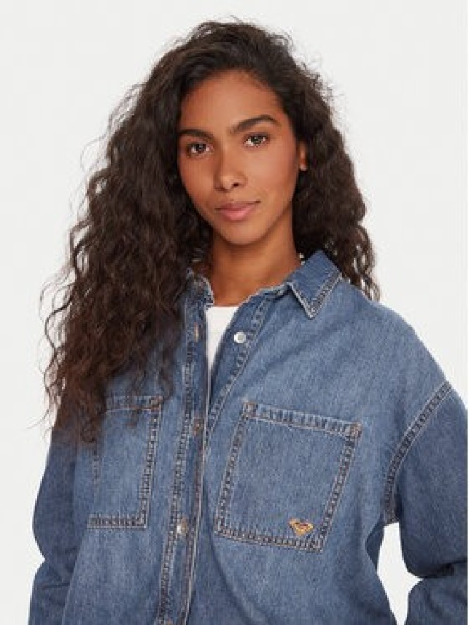 Roxy Koszula jeansowa Another Reflect ERJWT03704 Niebieski Regular Fit