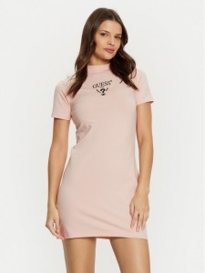 Guess Sukienka codzienna V4YK02 KCDH1 Różowy Regular Fit