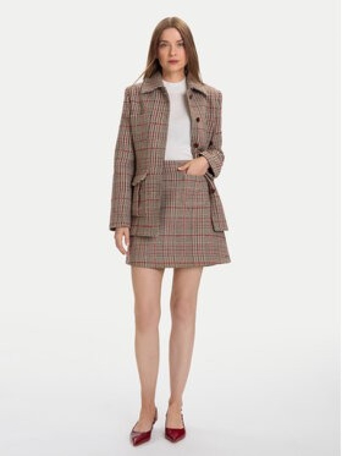 Tommy Hilfiger Spódnica mini Seasonal WW0WW48265 Beżowy Regular Fit