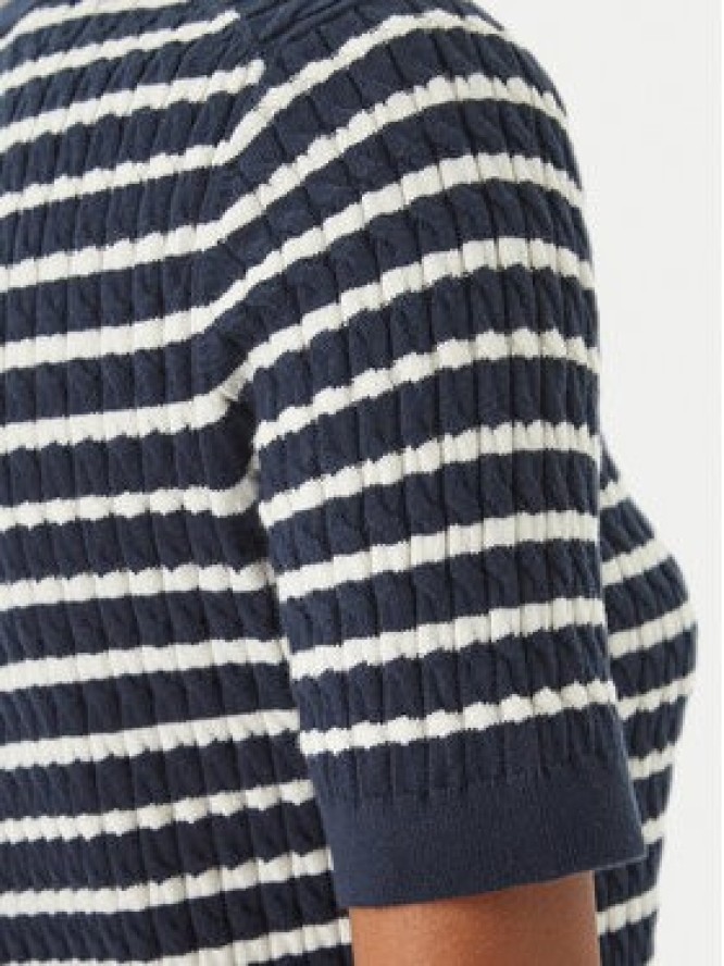 Tommy Hilfiger Sweter WW0WW49613 Granatowy Slim Fit