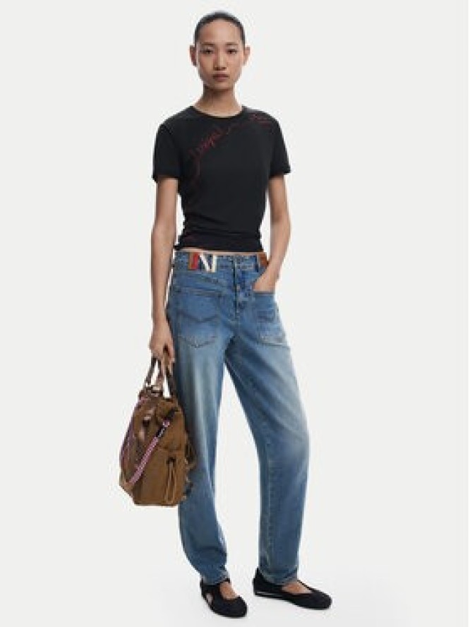 Desigual T-Shirt Charly 25WWTK08 Czarny Regular Fit