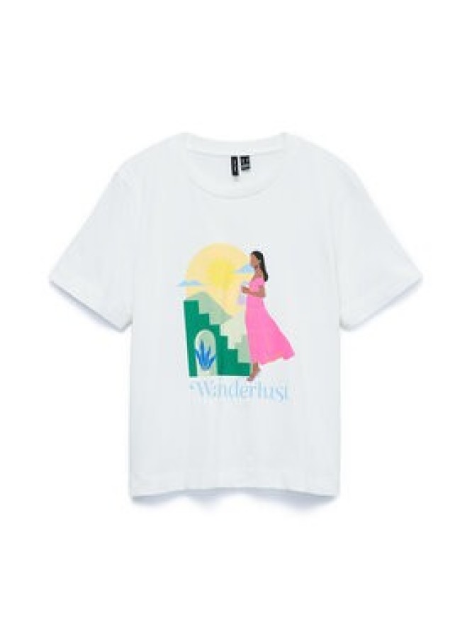 Vero Moda T-Shirt Emily 10344804 Biały Regular Fit