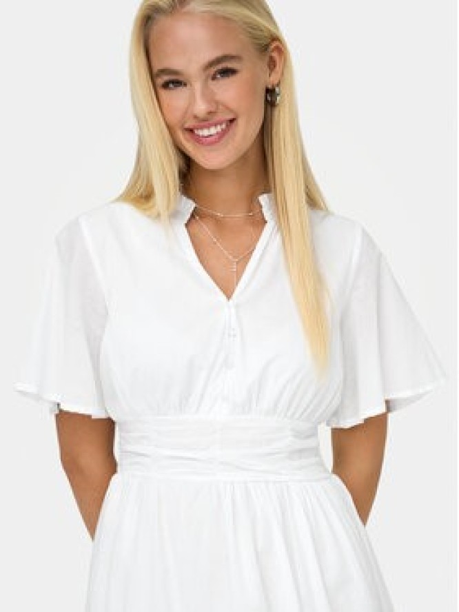 ONLY Sukienka codzienna Rarkel 15363615 Biały Regular Fit