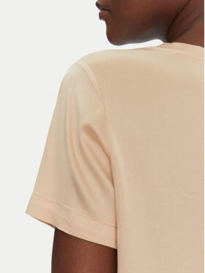 ViCOLO Bluzka TD0007 Beżowy Relaxed Fit