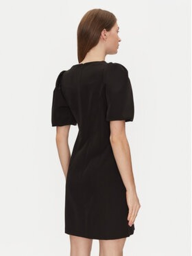 Haveone Sukienka koktajlowa AFS-M064 Czarny Regular Fit