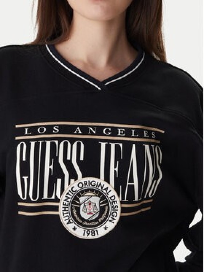 Guess Jeans Bluza W6RQ09 K68I4 Czarny Oversize