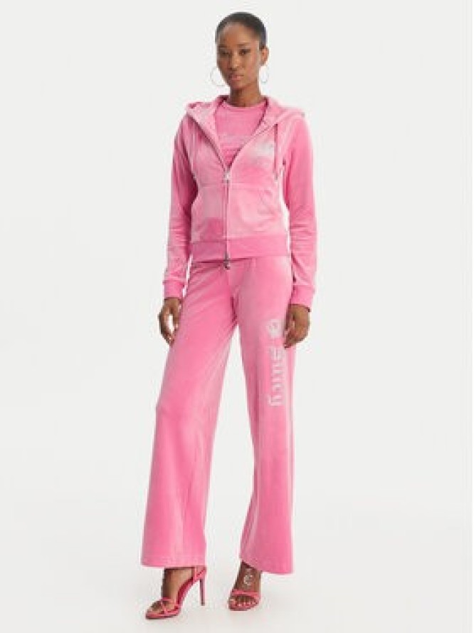 Juicy Couture Spodnie dresowe Gothic Crown JCBBJ126806 Różowy Straight Leg