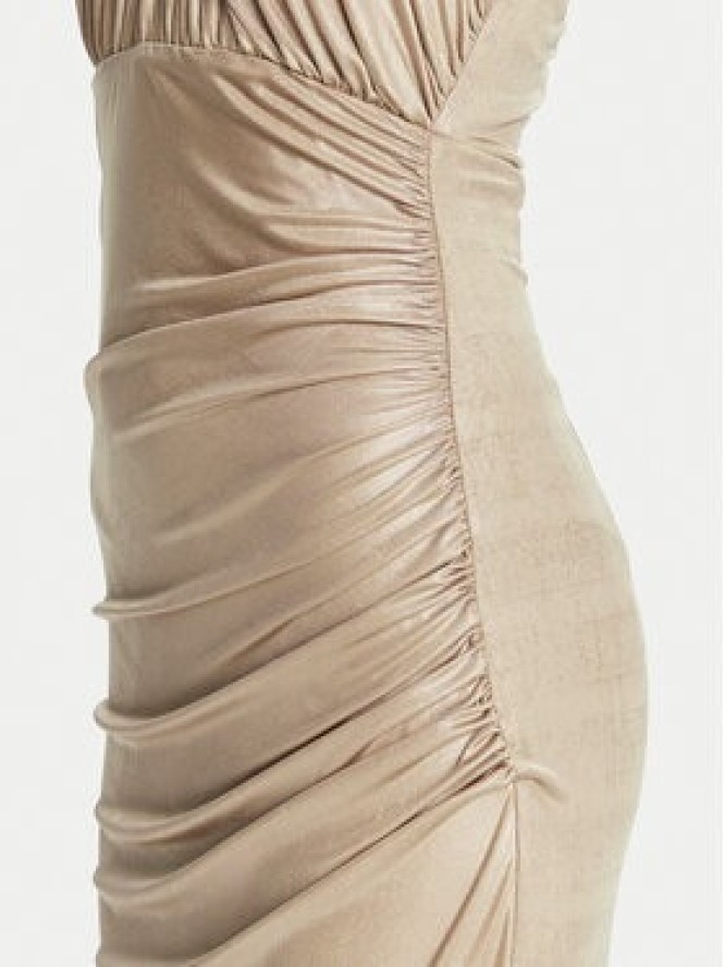 Fracomina Sukienka wieczorowa FQ25SD3002W798T4 Złoty Slim Fit