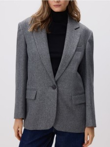 Jednorzędowa marynarka - ciemnoszary