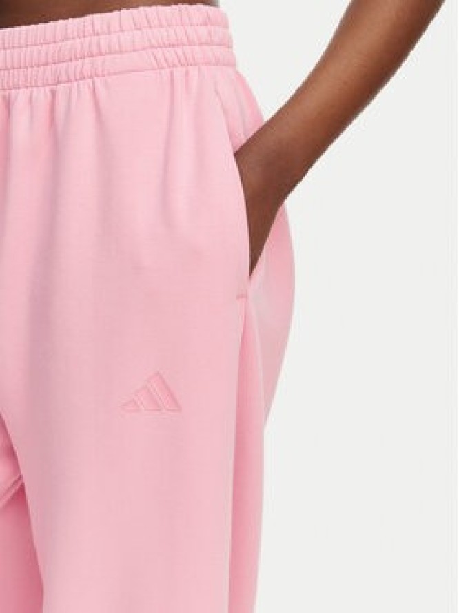 adidas Spodnie dresowe Soft Lux KA7019 Różowy Loose Fit