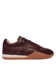 Tommy Hilfiger Sneakersy Th Vintage Low Runner Leather FW0FW09485 Brązowy